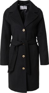 Czarny płaszcz Selected Femme z wełny w stylu casual