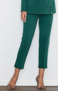 Zielone spodnie Figl w stylu klasycznym