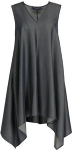 Sukienka Trussardi Jeans z dekoltem w kształcie litery v midi