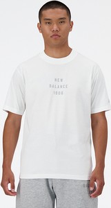 T-shirt New Balance z bawełny z krótkim rękawem w stylu klasycznym