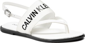 Sandały Calvin Klein ze skóry w stylu casual