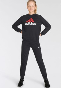 Czarny dres dziecięcy Adidas z bawełny