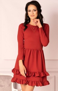 Czerwona sukienka MERRIBEL mini w stylu casual