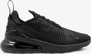 Czarne buty sportowe Nike z płaską podeszwą sznurowane w stylu casual