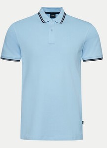 Niebieska koszulka polo Joop! z krótkim rękawem w stylu casual