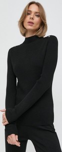 Czarny sweter Hugo Boss w stylu casual z dzianiny