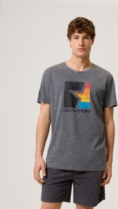 T-shirt Coalition z nadrukiem w młodzieżowym stylu