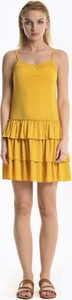 Żółta sukienka Gate na ramiączkach mini