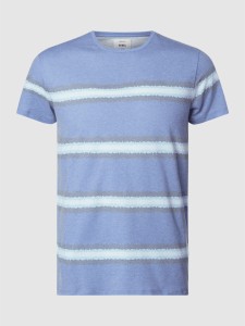 Niebieski t-shirt Redefined Rebel z bawełny w stylu casual