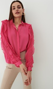 Różowa koszula Mohito w stylu casual