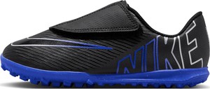 Czarne buty sportowe dziecięce Nike mercurial ze skóry sznurowane