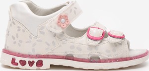 Buty dziecięce letnie Zapatos na rzepy w kwiatki