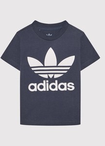 Granatowa koszulka dziecięca Adidas dla chłopców