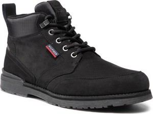 Czarne buty zimowe Tommy Hilfiger sznurowane