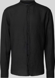 Czarna koszula Olymp Level Five ze stójką w stylu casual