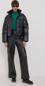 Czarna kurtka United Colors Of Benetton w stylu casual długa