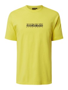 Żółty t-shirt Napapijri