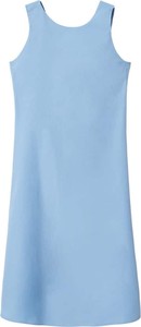Niebieska sukienka Mango z bawełny mini prosta