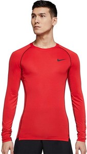 Czerwona koszulka z długim rękawem Nike z długim rękawem