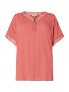 Różowa bluzka Only z dekoltem w kształcie litery v