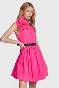Różowa sukienka Pinko rozkloszowana mini