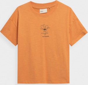 Pomarańczowy t-shirt Outhorn