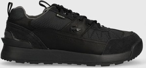 Czarne buty sportowe Lacoste z goretexu w sportowym stylu