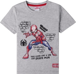 Koszulka dziecięca Spiderman z krótkim rękawem dla chłopców z bawełny