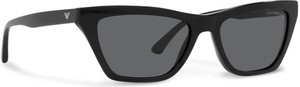 Czarne okulary damskie Emporio Armani