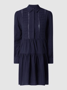 Granatowa sukienka YAS w stylu casual mini koszulowa