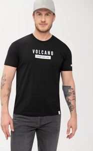 T-shirt Volcano z bawełny w młodzieżowym stylu