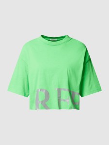 T-shirt Replay w stylu casual z okrągłym dekoltem z bawełny