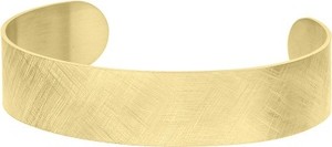 Manoki BA765G złota, drapana bransoleta bangle hipoalergiczna