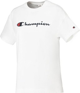 T-shirt Champion w sportowym stylu z okrągłym dekoltem z krótkim rękawem