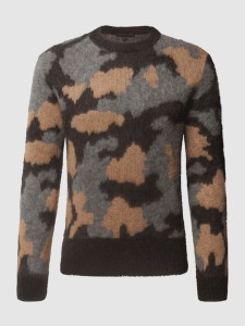 Sweter Drykorn z okrągłym dekoltem w młodzieżowym stylu z wełny