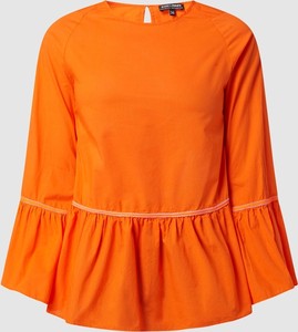 Pomarańczowa bluzka Risy & Jerfs z długim rękawem z bawełny