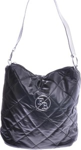 Czarna torebka Pantofelek24 w stylu glamour na ramię