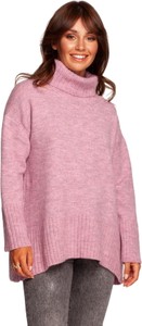 Różowy sweter Be Knit