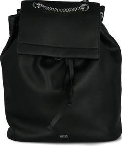 Czarny plecak Hugo Boss ze skóry