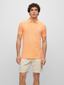 Pomarańczowa koszulka polo Hugo Boss w stylu casual