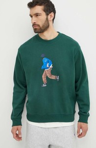 Zielona bluza New Balance z bawełny w sportowym stylu