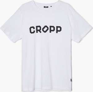 T-shirt Cropp z nadrukiem w młodzieżowym stylu