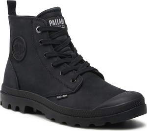 Czarne buty zimowe Palladium z nubuku