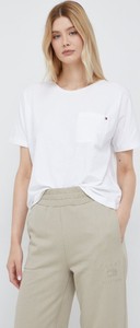 T-shirt Tommy Hilfiger w stylu casual z bawełny z okrągłym dekoltem