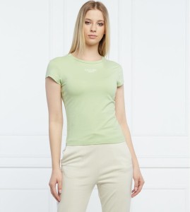 Zielony t-shirt Calvin Klein w stylu casual