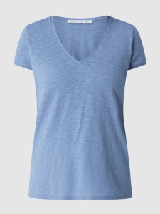 Niebieski t-shirt Joseph Janard z bawełny z krótkim rękawem