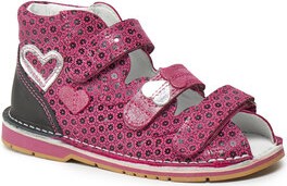 Różowe buty dziecięce letnie Bartek na rzepy