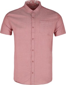 Różowa koszula volcano.pl w stylu casual z bawełny