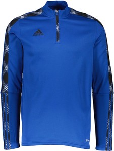 Niebieska bluza Adidas z nadrukiem w sportowym stylu