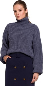 Granatowy sweter Makover